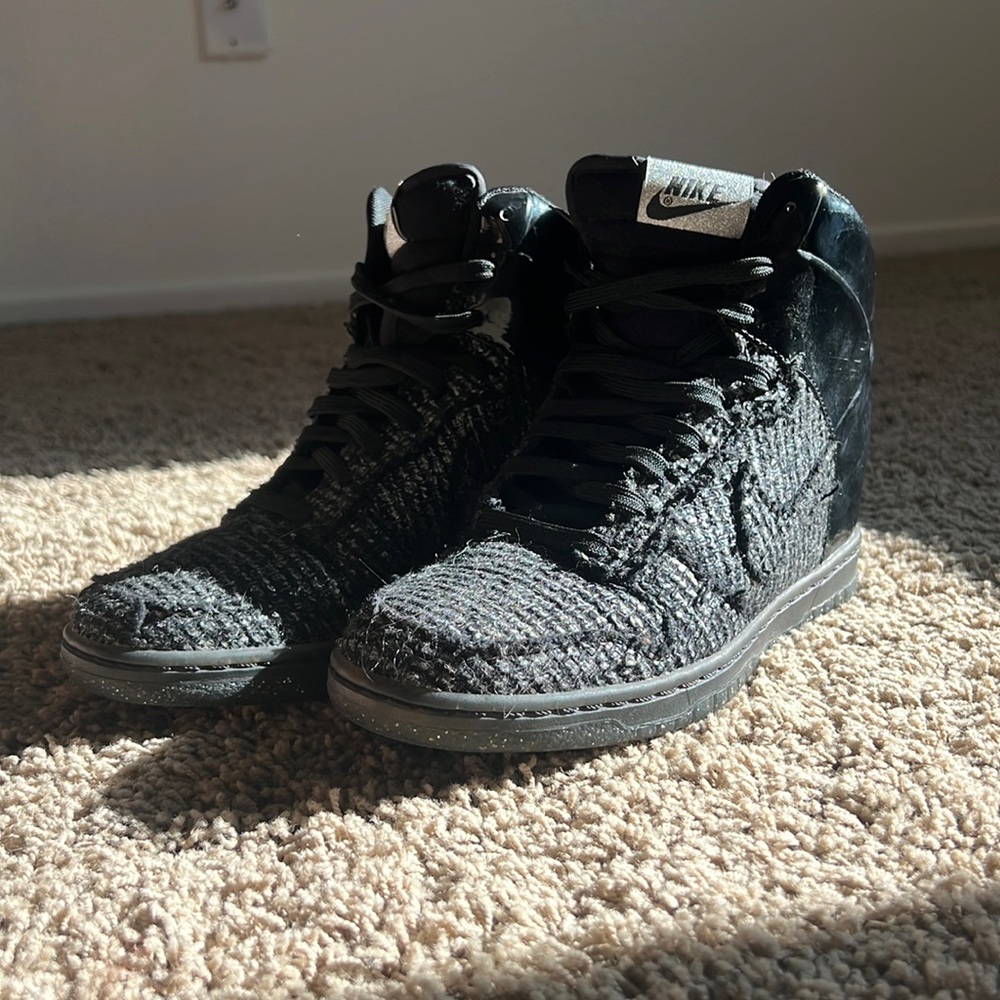 Nike heeled high tops